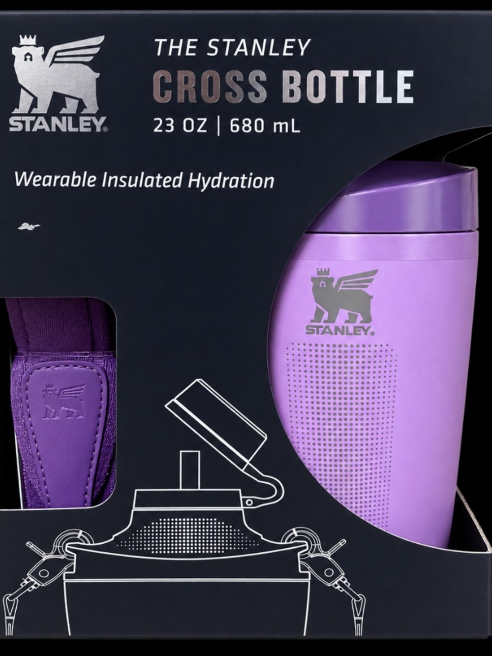 THE STANLEY CROSS BOTTLE 23 OZ 680 mL